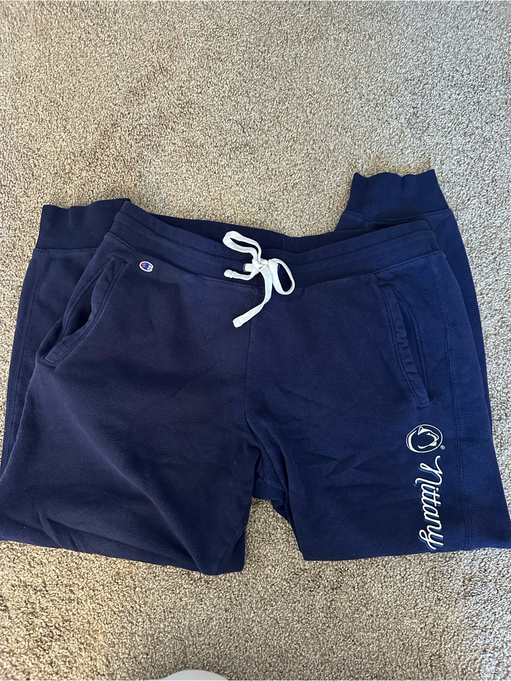 Champion Navy Blue Penn State Jogger Sweatpants